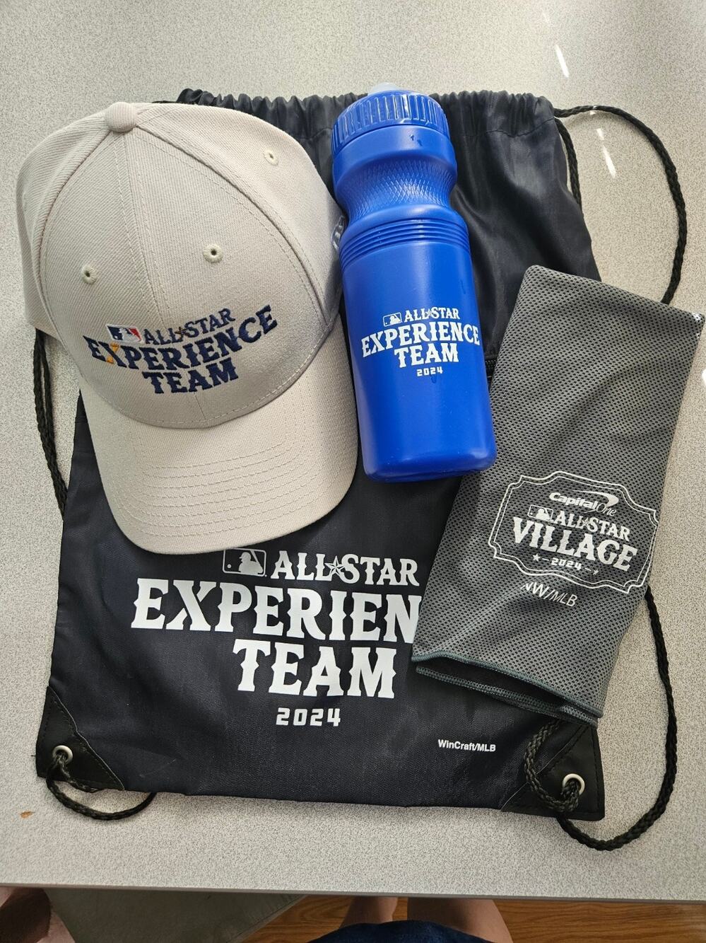 MLB All Star Experience 2024 Team Hat/Backpack/Water Bottle & Sweat Rag NWOTS